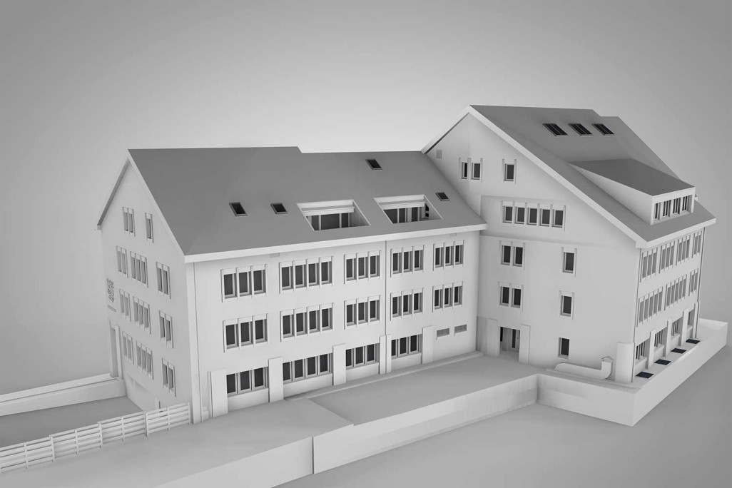 Thusis Rathaus, 3D-Modell, HMQ AG