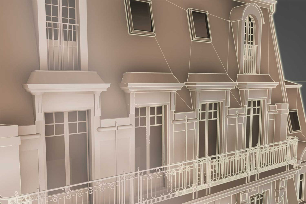 3D-Modell Fassade, HMQ AG