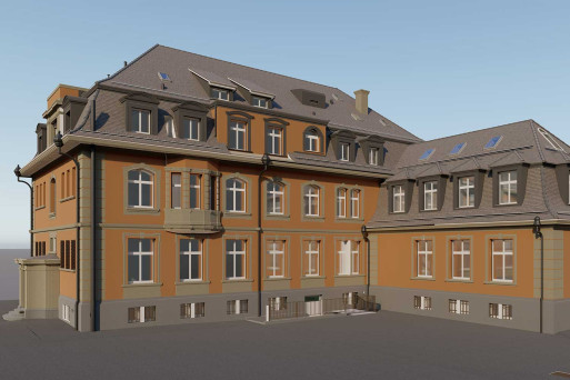 3D-Modell, Villa im Park in Windisch AG, HMQ AG