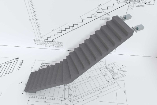 3D-Treppe aus 2D, HMQ AG
