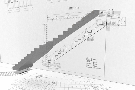 3D-Treppe aus 2D-Plan, HMQ AG