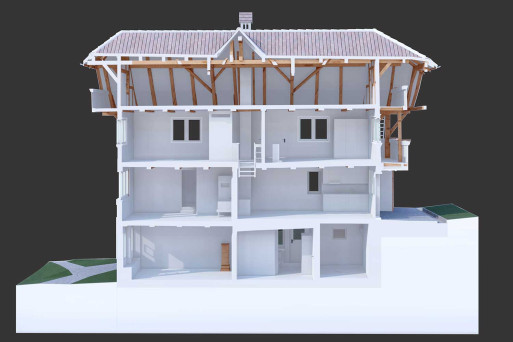 Bern, Areal Wyssloch, 3D-Tragkonstruktion Wohnteil, HMQ AG