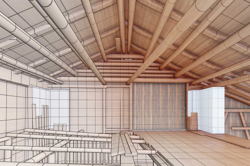 Graubünden, Scheune 3D-Dachkonstruktion, HMQ AG